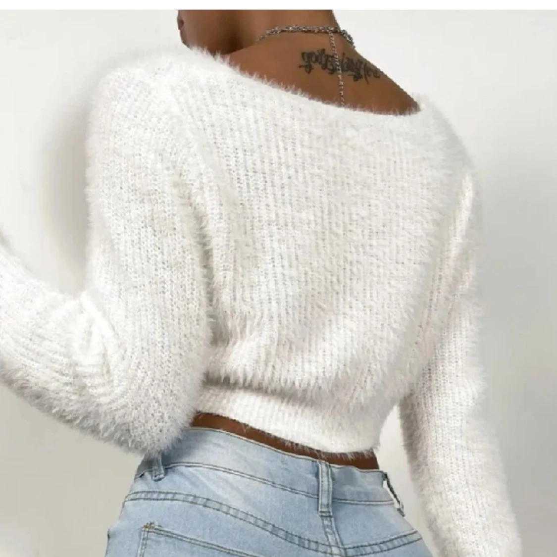 Vit fluffig kofta - 1