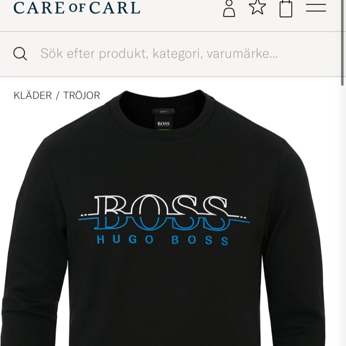 Svart tröja från Hugo Boss