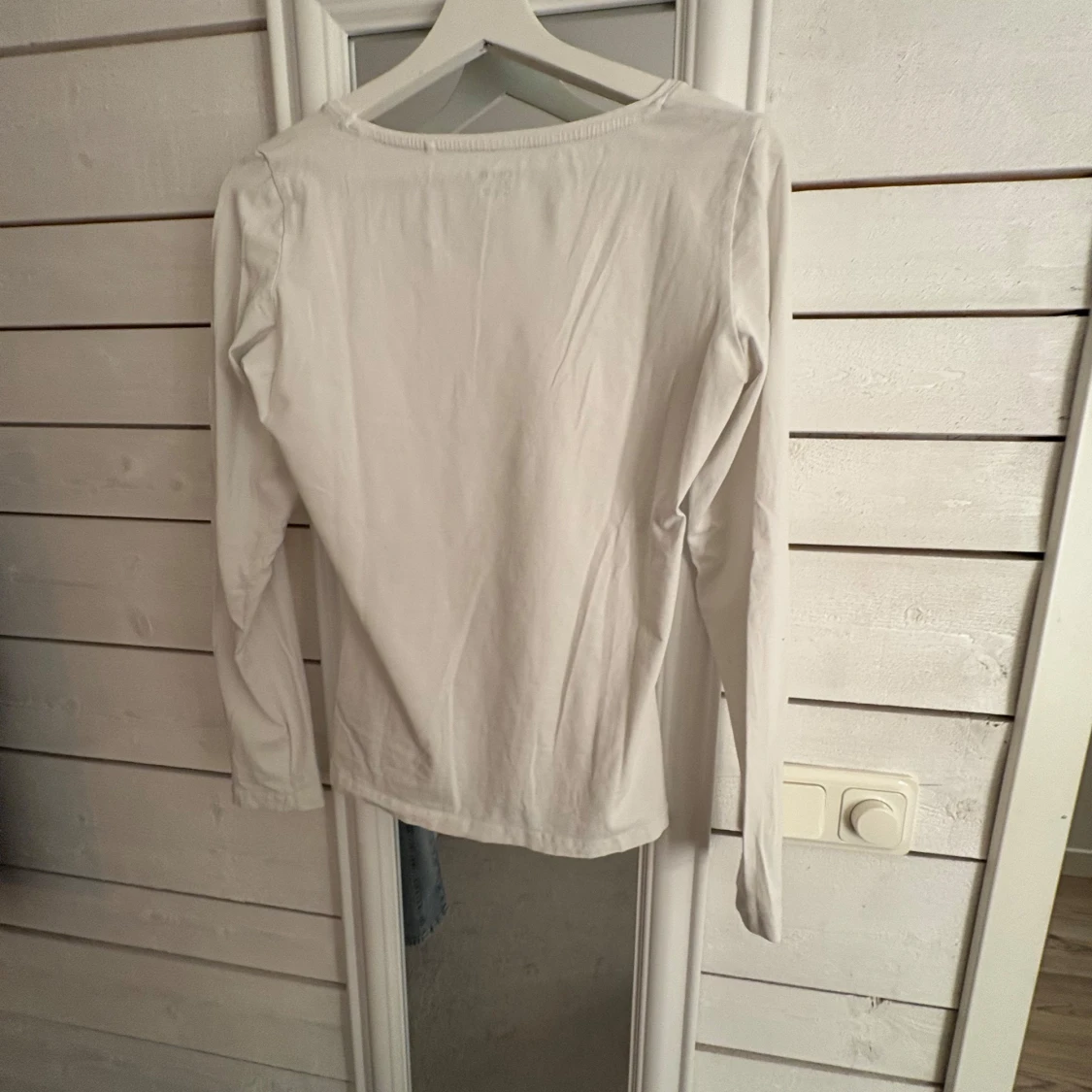 Vit långärmad topp från Lindex - 91