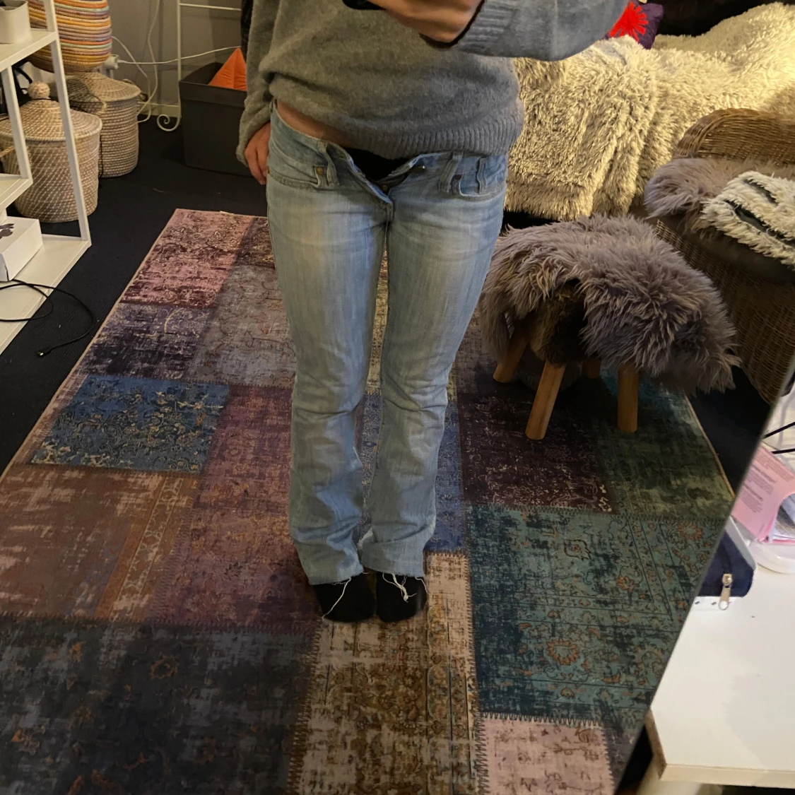 Ljusblåa jeans - 91