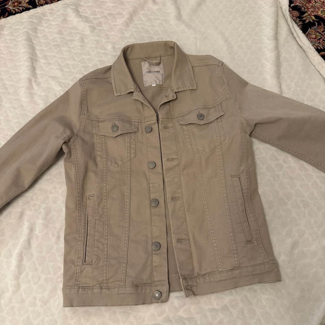 Beige jeansjacka från Jack & Jones