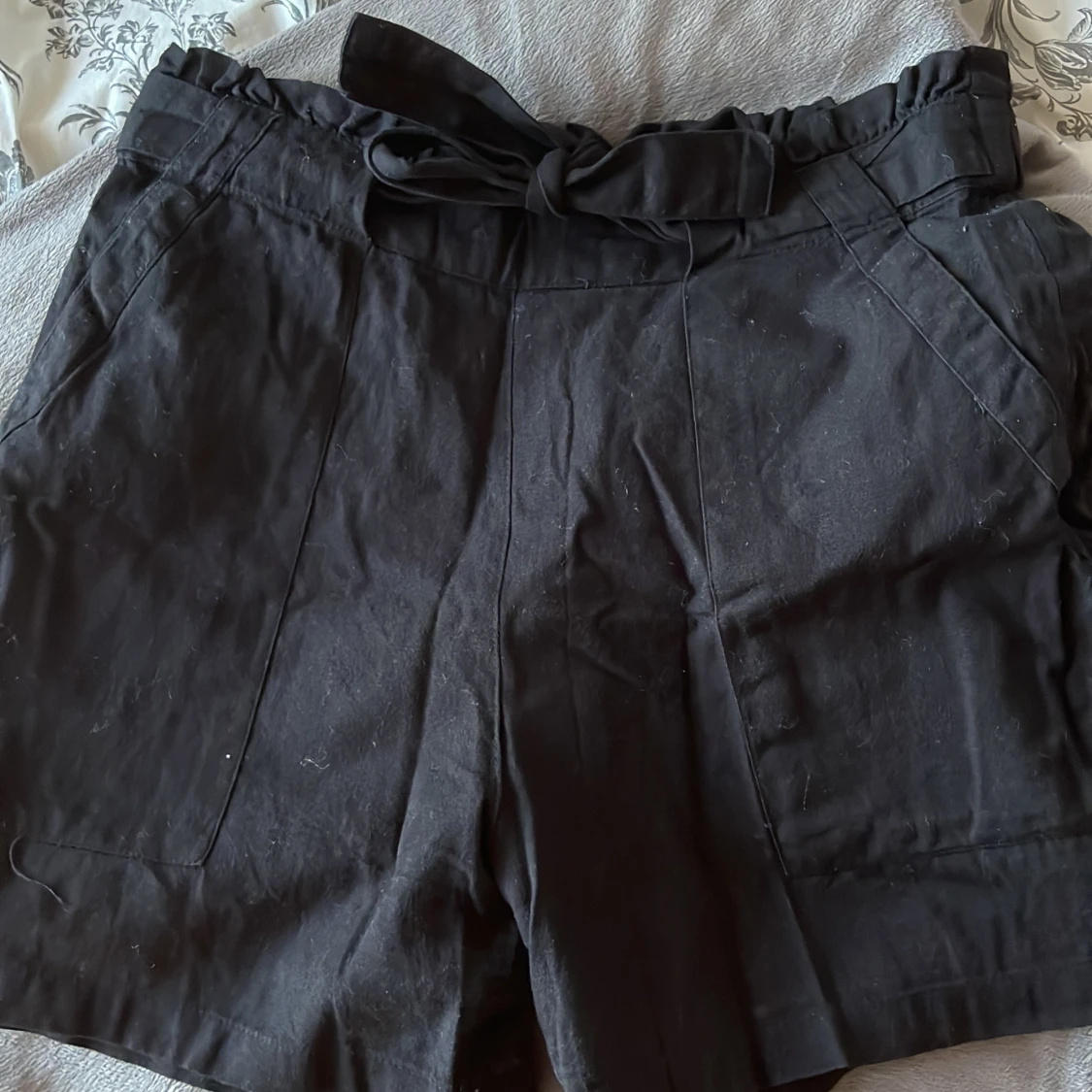 Svarta linneshorts från Jacqueline de Yong - 91