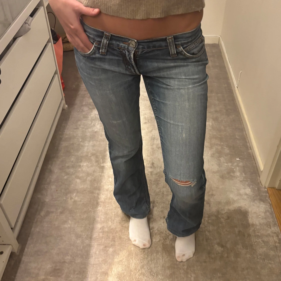 Lågmidjade jeans  - 90
