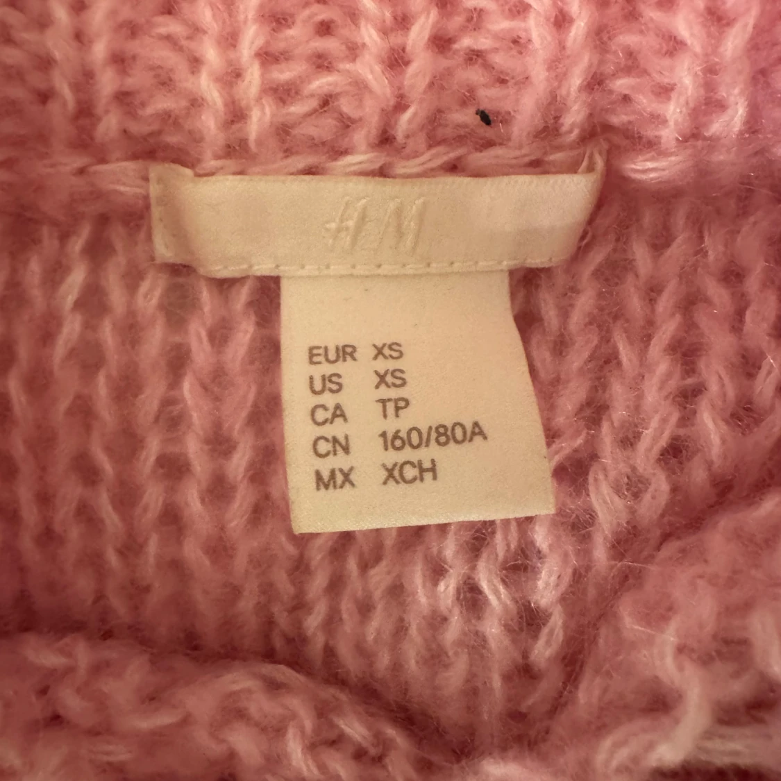 Rosa stickad tröja  - 92