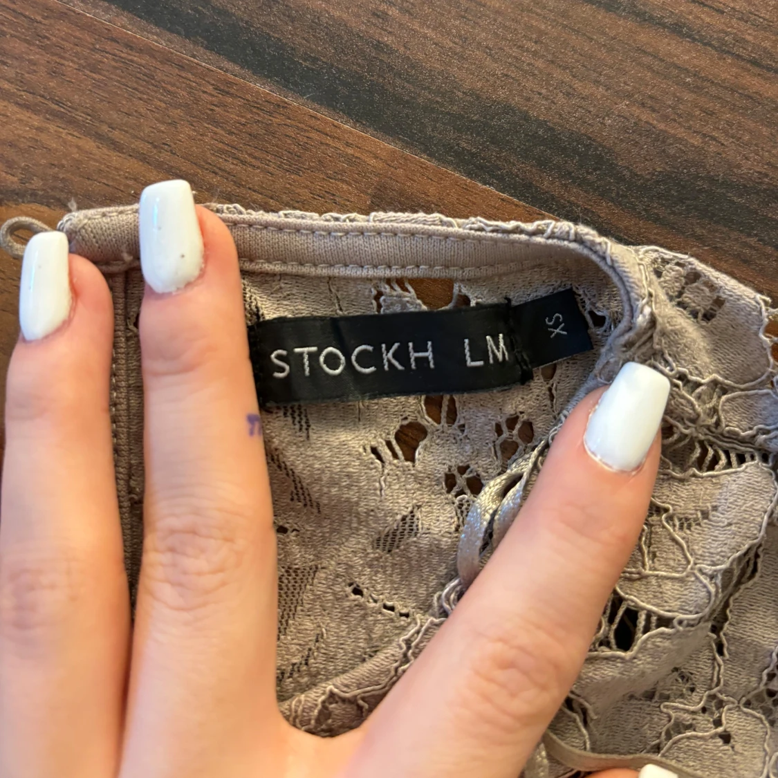 Beige spetsblus från Stockh LM - 2