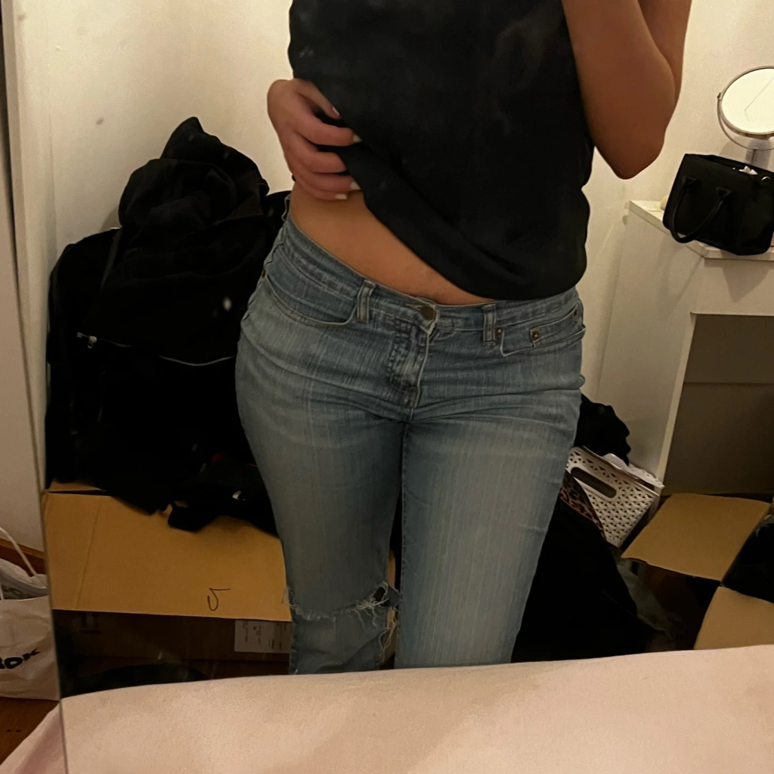 Blå jeans bootcut - 2
