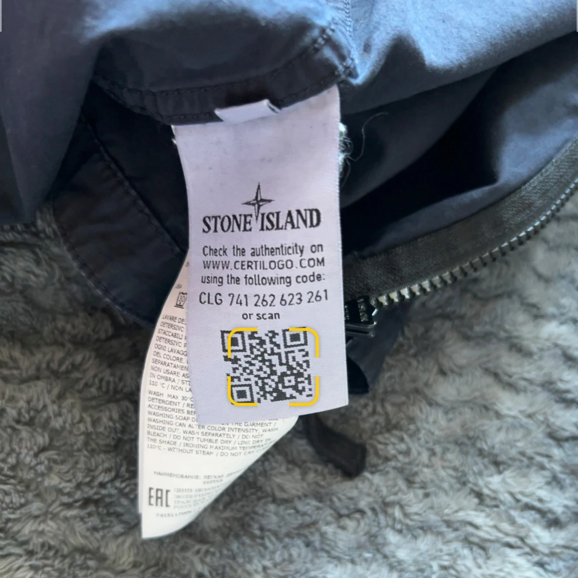 Navy blå jacka från Stone Island - 3