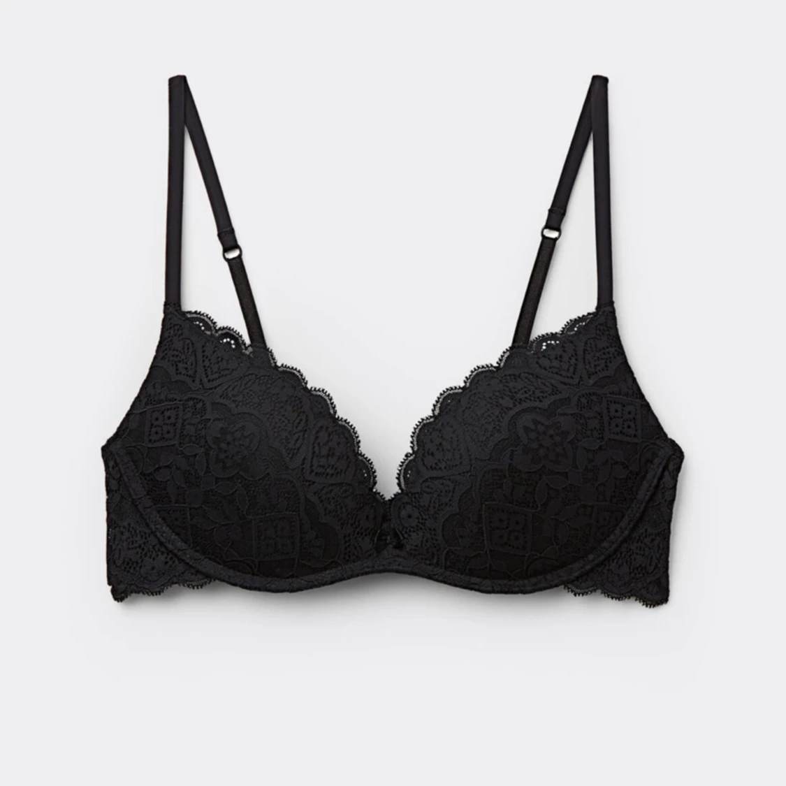 Svart spets-bh
