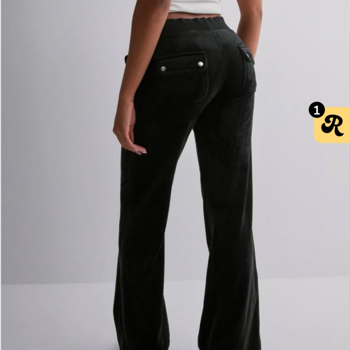 Svarta juicy byxor - 91