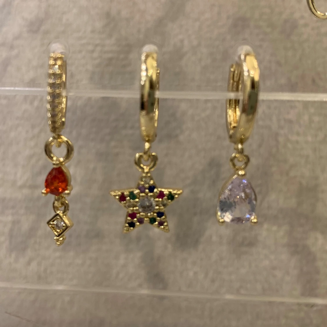 Guldplatsenärat  örhängen set of 3