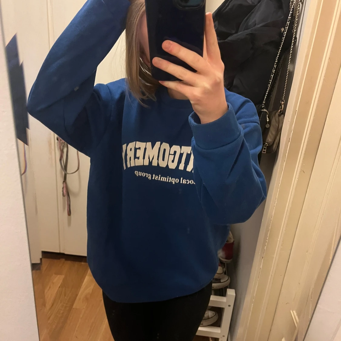 Blå sweatshirt - 1