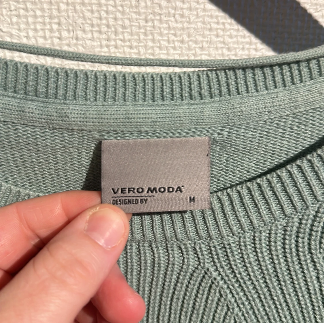 Grön stickad tröja från Vero Moda - 2