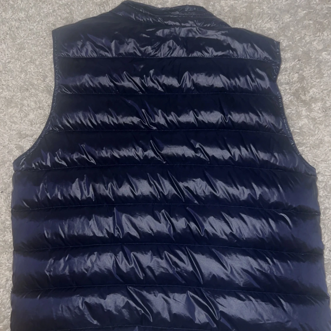 Marinblå moncler väst - 1