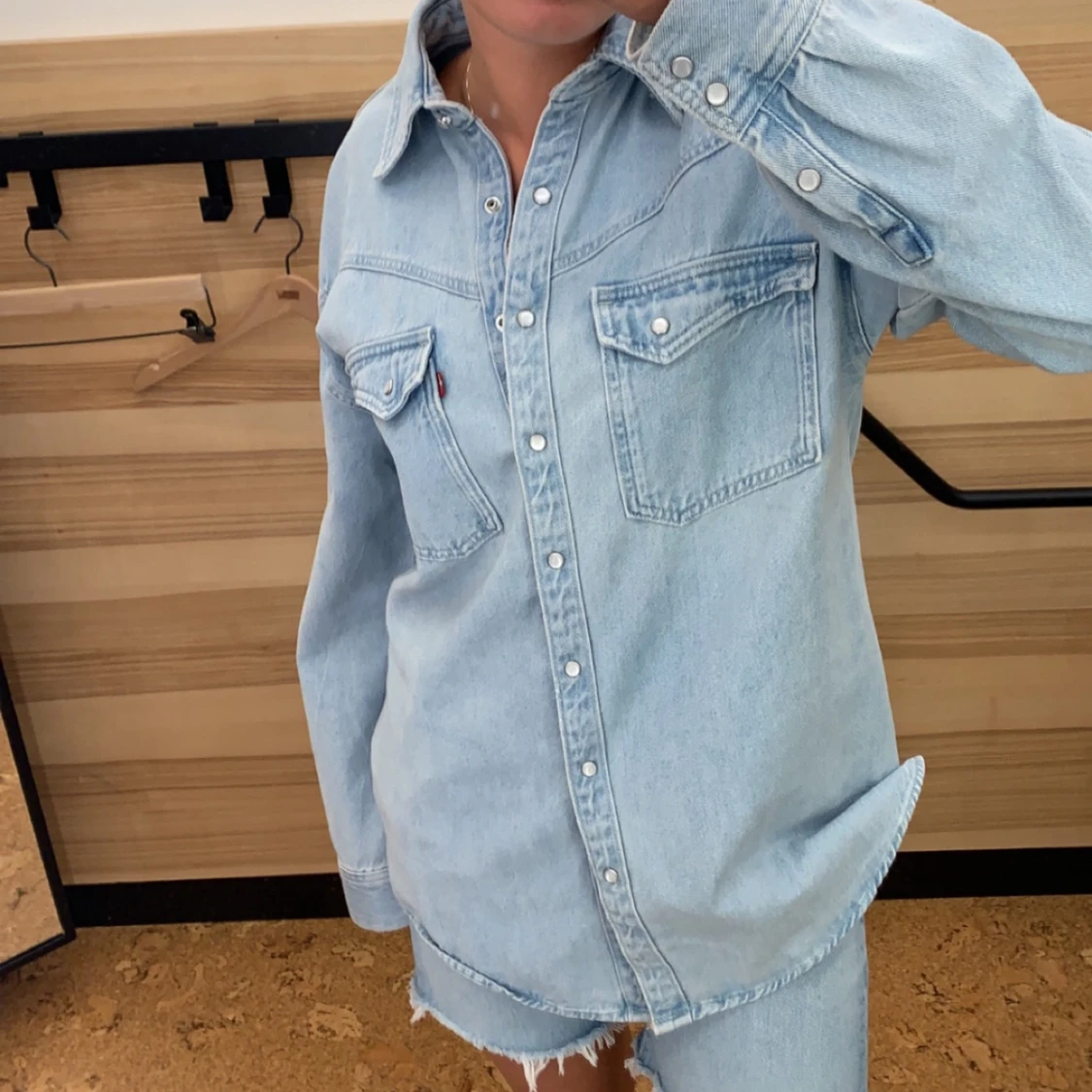 Snygg jeans skjorta/ jacka - 90