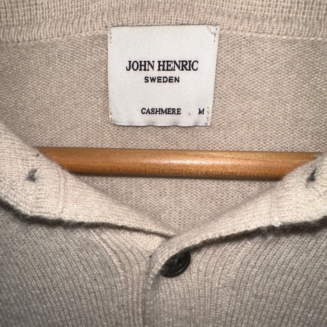 Långärmad piké John Henric cashmere - 91
