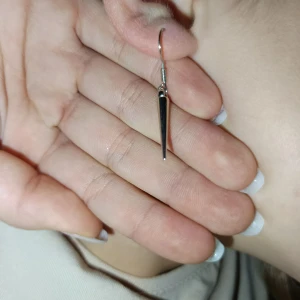 Silvriga nitörhängen med spetsig design - Silvriga nitörhängen med spetsig disign