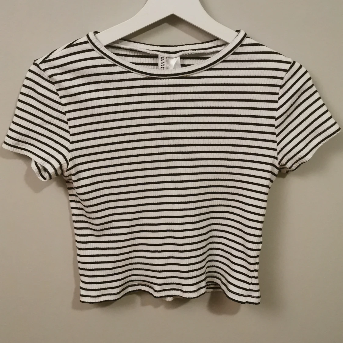 Randig croppad tröja - 90