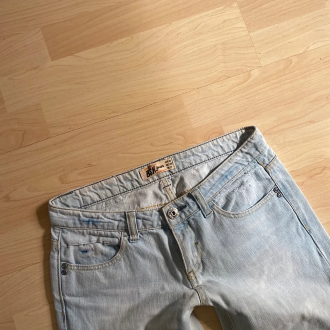 Ljusblå bootcut jeans - 91