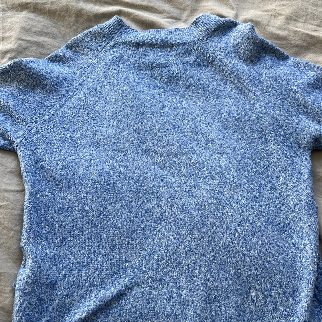 Blå stickad tröja från Vero Moda - 3