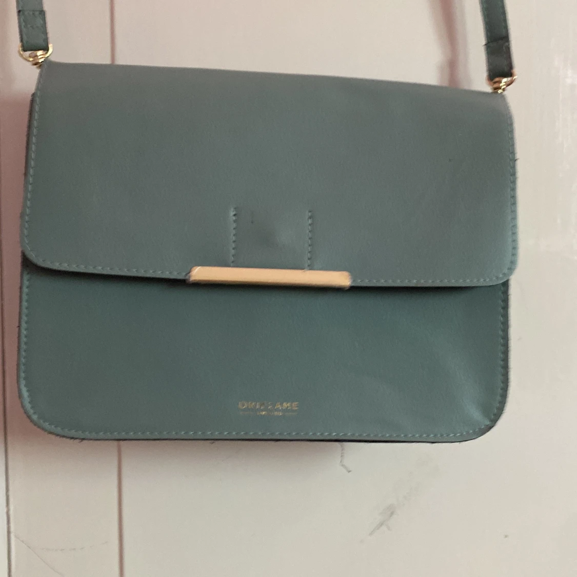 Blågrön handväska med Axelband  - 90