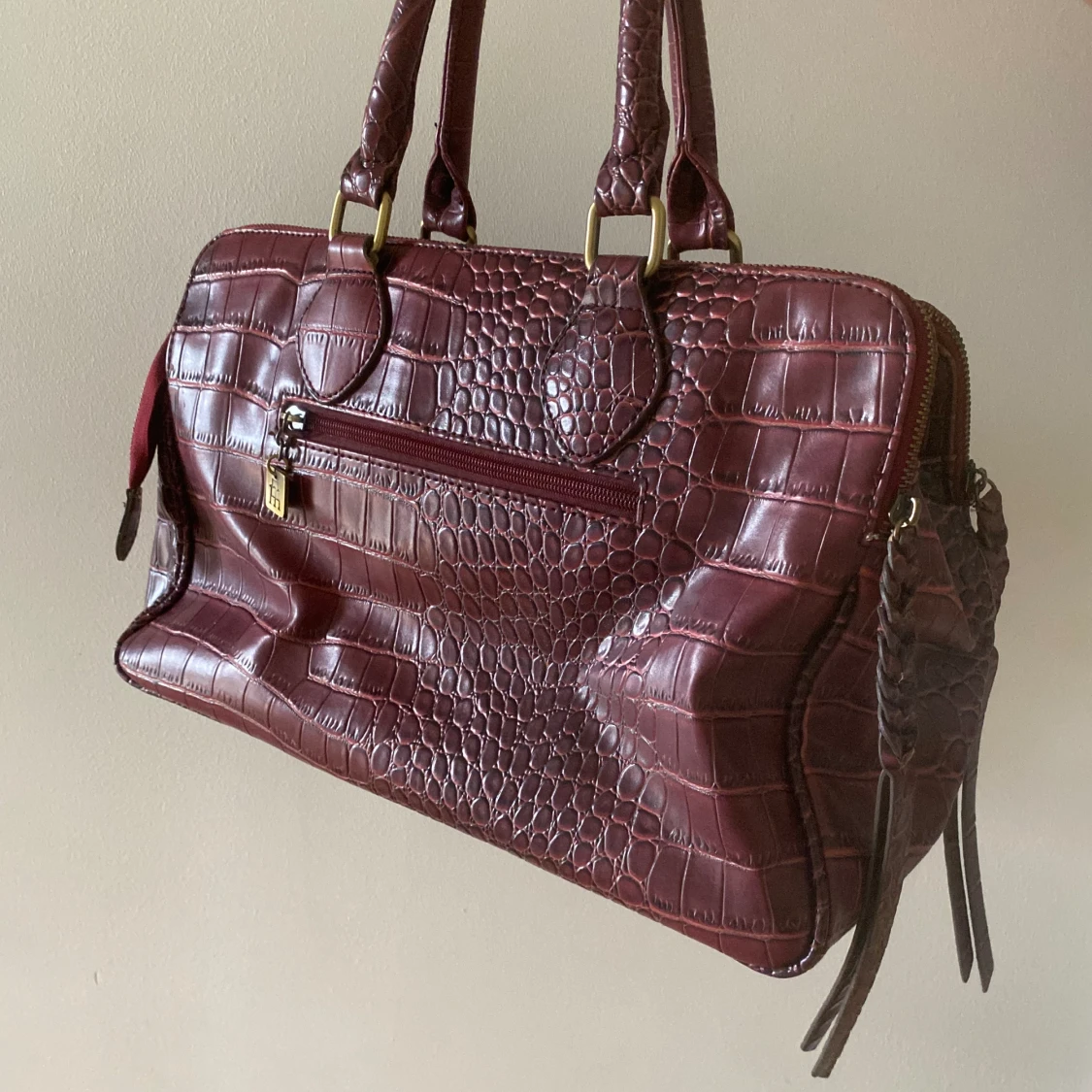 Vintage röd handväska  - 90