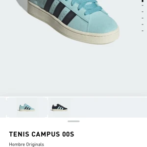 Adidas campus 00  - Modellen är adidas tennis campus 00, Köpta i Spanien och finns på adidas utländska sida. Ej kommit till Sverige, dock tyckte inte mitt barn om dom. Så jag säljer dom