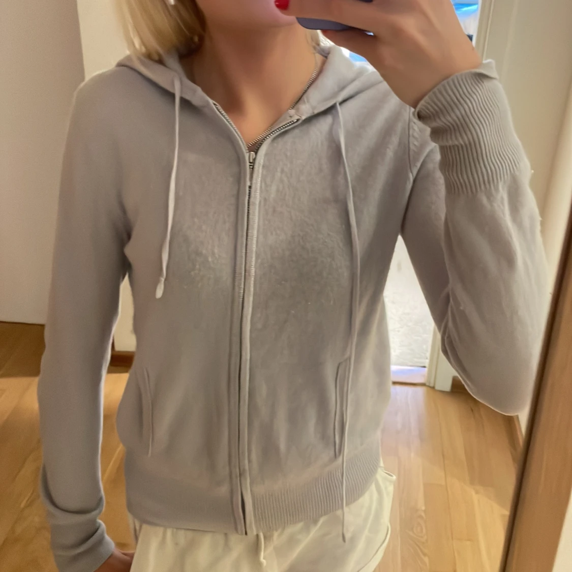 Ljus blå soft goat