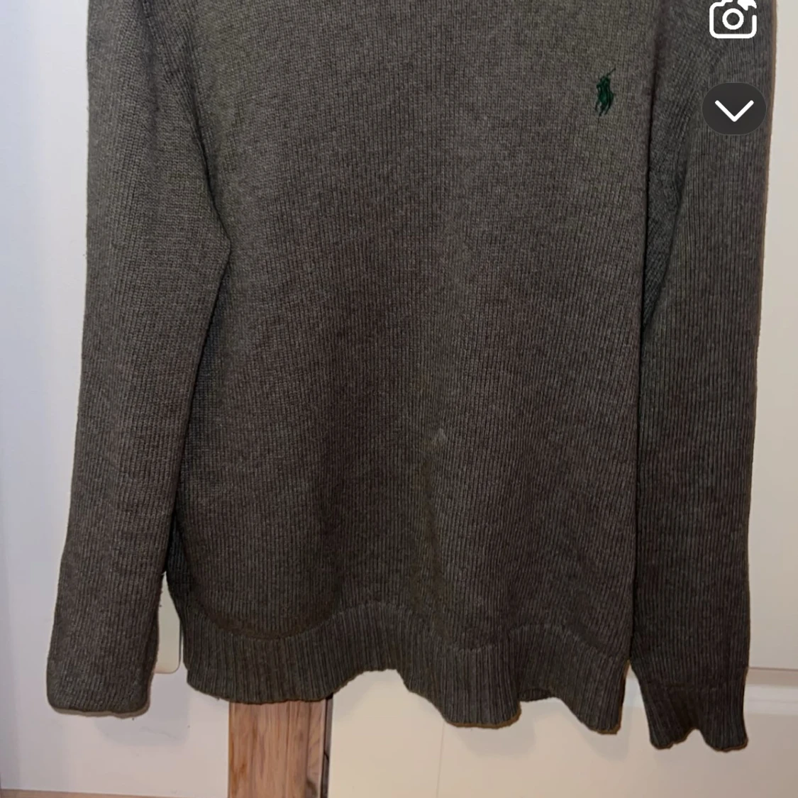 Grå sticka polo ralphlauren