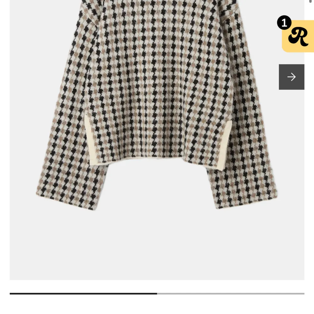 Stickad tröja från Carin Wester, endast testad! Nypris 700kr. Neuleet.