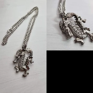 Halsband  - Nytt Halsband med drake  Längd 50cm Hänge: 4×6cm Rostfritt stål  *Nr11