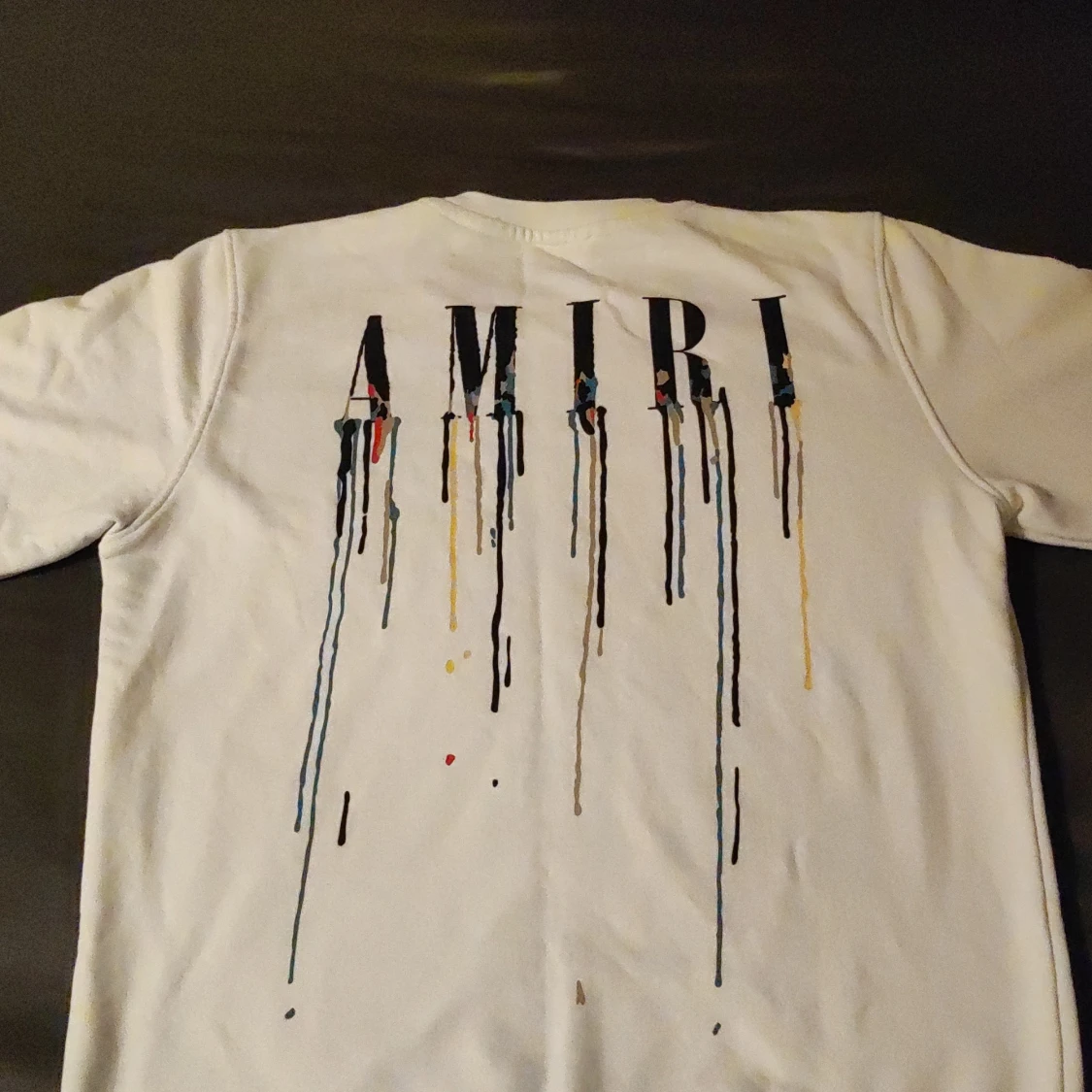 Vit tröja från Amiri med färgstänk - 92