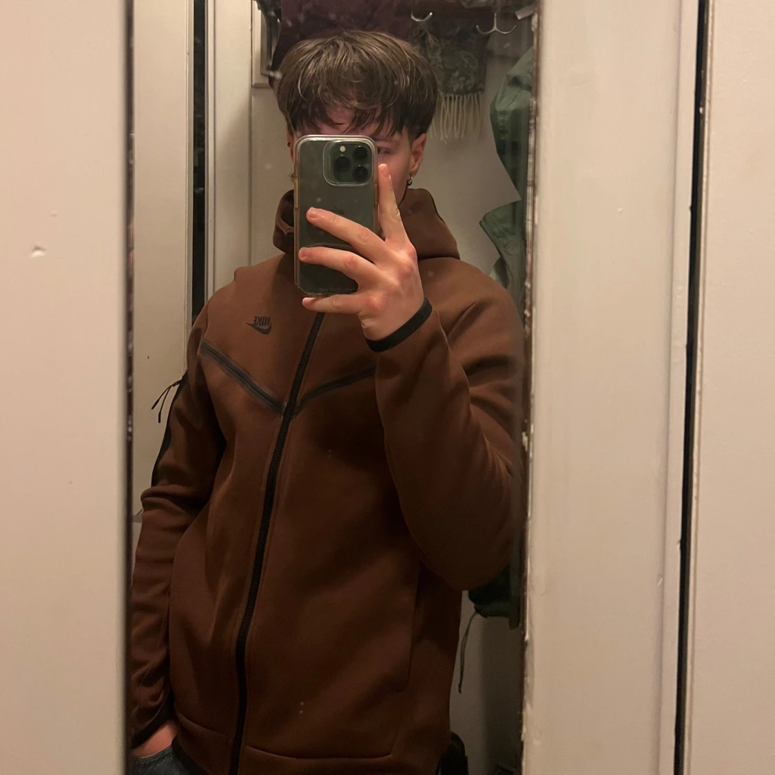 Nike tech fleece brun