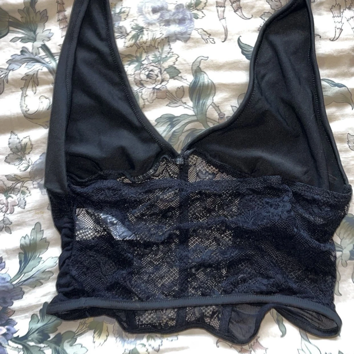 Svart spetskorsett från Shein - 1