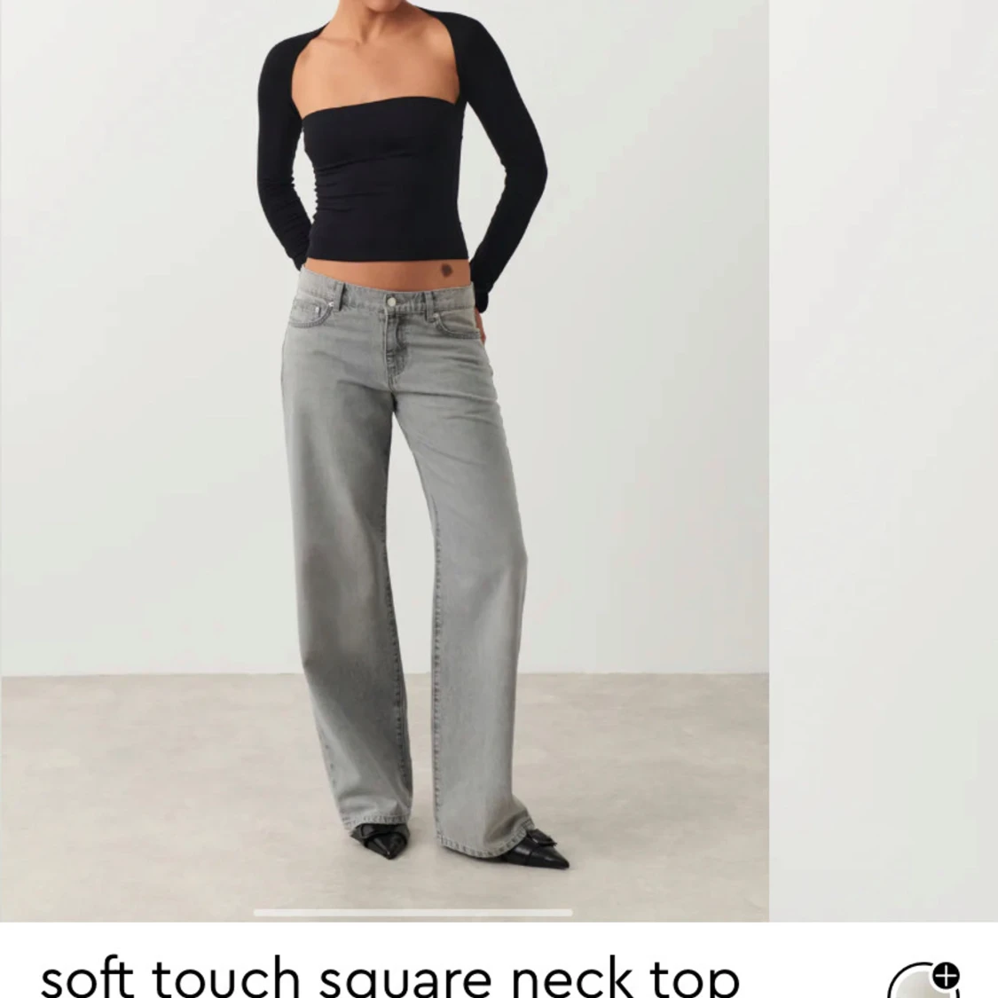 Svart långärmad topp 