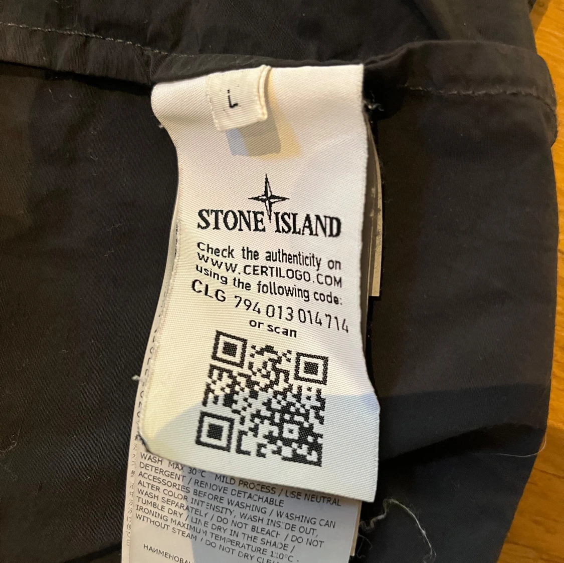 Svart Stone Island overshirt/tunn jacka - 3