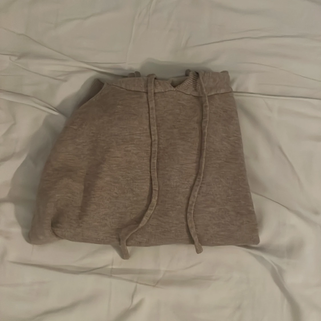 Beige merinoull hoodie - 91