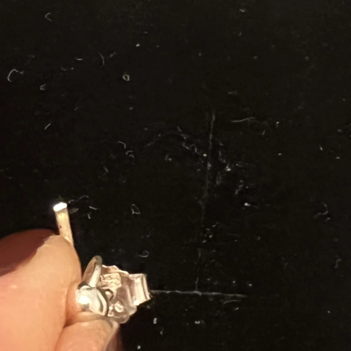 Silverörhängen med hängande kedjor - 90