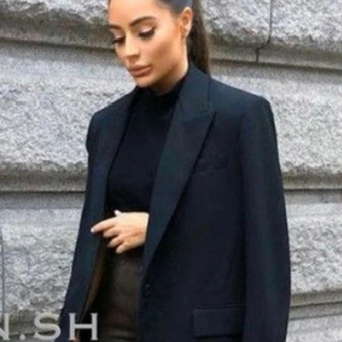 Svart kavaj oversize Zara XS