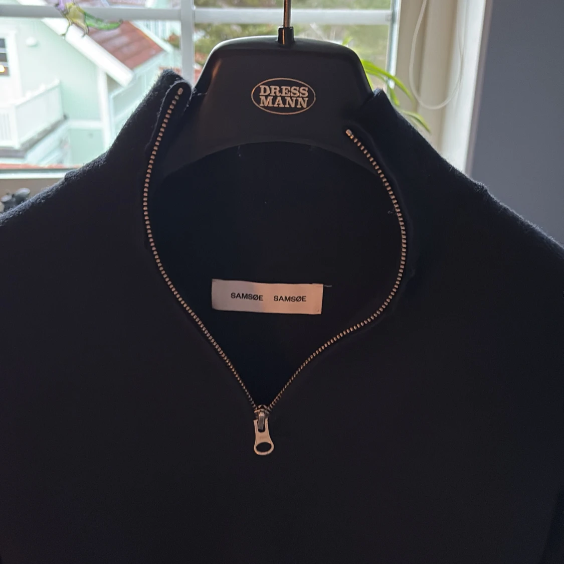 Mörkblå “quarter zip” från Samsøe Samsøe - 1