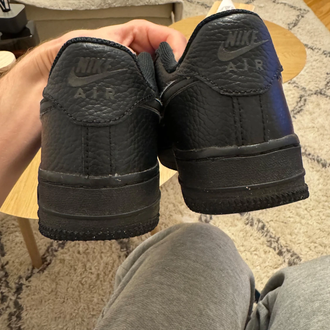 Svarta Nike Air Force kids sneakers - 91