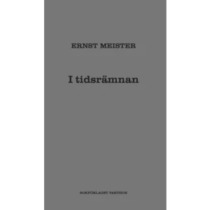 I tidsrämnan (bok, danskt band) - I en rämna av tid, mellan en »evighet före« och en »evighet efter«, mellan två Inten, har människan sin tillvaros frist. Med I tidsrämnan (1976) nådde Ernst Meister (1911-1979) en bredare publik. I dessa strama, filosofiska dikter närmar sig Meister med klarsyn den subjektivt tänkta tidens slutpunkt: Döden. Med Av det hela, säg meningen, I tidsrämnan och Rymd utan väggar i tre separata utgåvor presenteras den tyske poeten Ernst Meisters poesi för första gången på svenska, i översättning av Ludvig Berggren.    Format Danskt band   Omfång 65 sidor   Språk Svenska   Förlag Bokförlaget Faethon   Utgivningsdatum 2021-12-15   Medverkande Ludvig Berggren   ISBN 9789189113633  