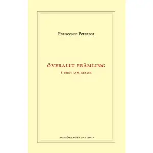 Francesco Petrarca (13041374) omtalas ofta för sin italienska kärlekslyrik, men han skrev även mycket annat. Inte minst hundratals brev på latin. Breven utgör ett unikt historiskt material som vittnar om ett dramatiskt århundrade. Petrarca skriver om allehanda ämnen: politiska maktspel, jordbävningar och digerdöden. Men också om de många resor som han driven av sin nyfikenhet begav sig ut på. I denna volym presenteras ett urval av hans resebrev i översättning av Lars-Håkan Svensson. Här får vi följa Petrarca genom Gallien och Germanien till Paris, läsa om hans sökande efter det mytiska Ultima Thule, promenera med honom genom Roms ruiner eller höra honom berätta om magiska ringar och okontrollerbart begär.Detta är den andra korrigerade upplagan.Efterord av Håkan Trygger.    Format Inbunden   Omfång 145 sidor   Språk Svenska   Förlag Bokförlaget Faethon   Utgivningsdatum 2022-12-02   Medverkande Lars-Håkan Svensson   Medverkande Håkan Trygger   ISBN 9789189113985  