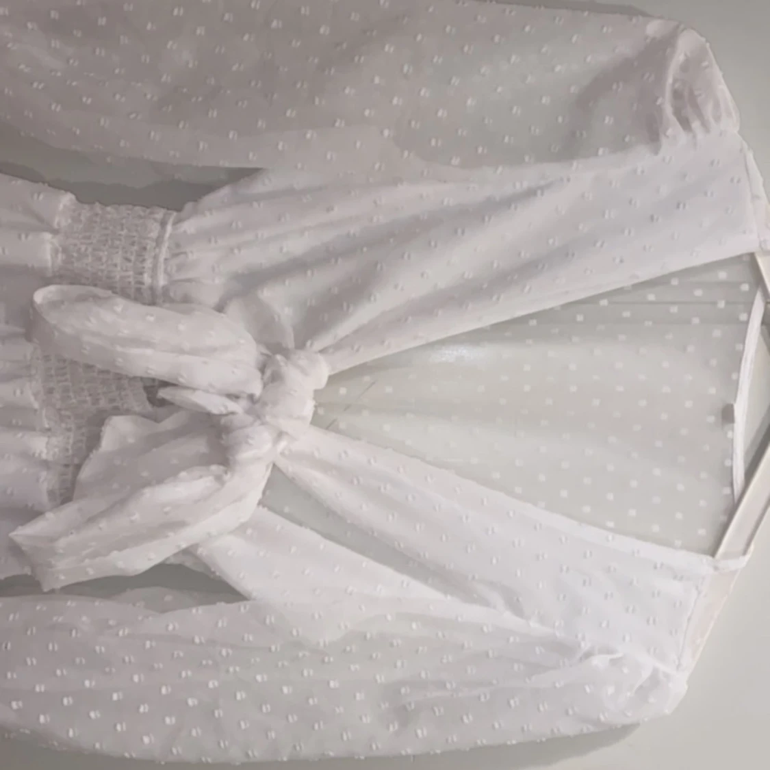 Vit klänning med knyt - 3