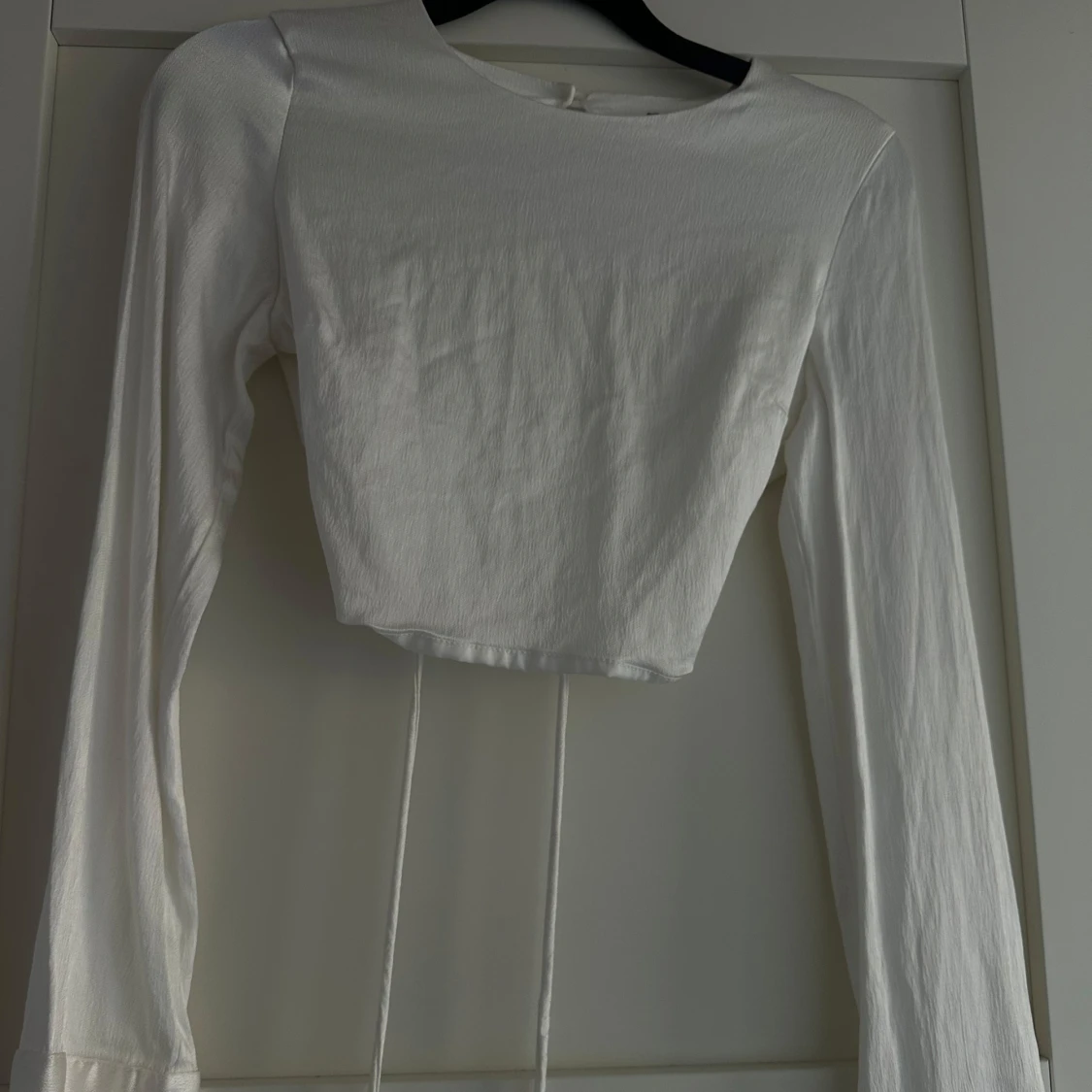 Vit långärmad topp  - 91