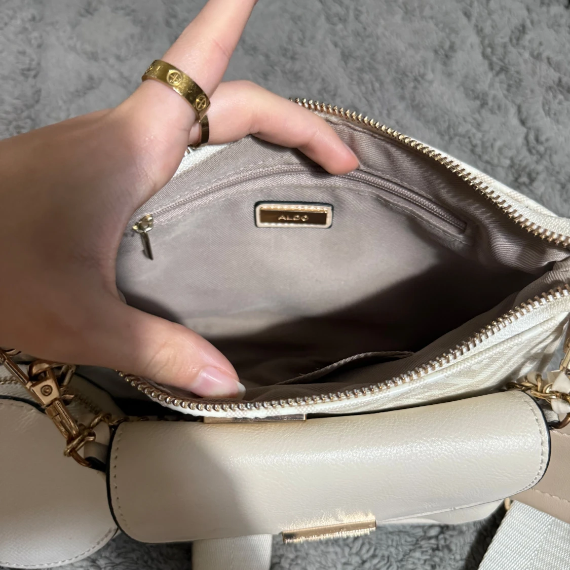 Beige axelväska från Aldo - 92