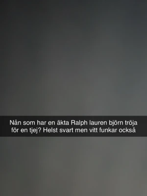 Söker efter Ralph lauren björn tröja i storlek Xs eller S - .