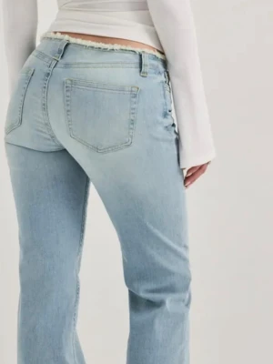 No waist bootcut jeans  - Jättesnygga oanvända bootcut jeans från nelly! Storlek 34/XS