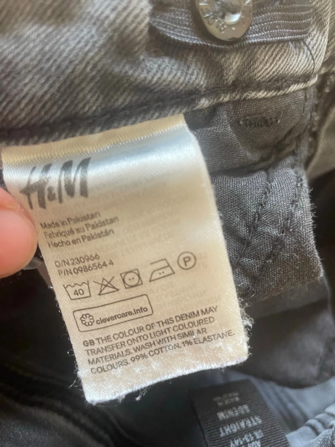 Grå raka jeans från hm - 2