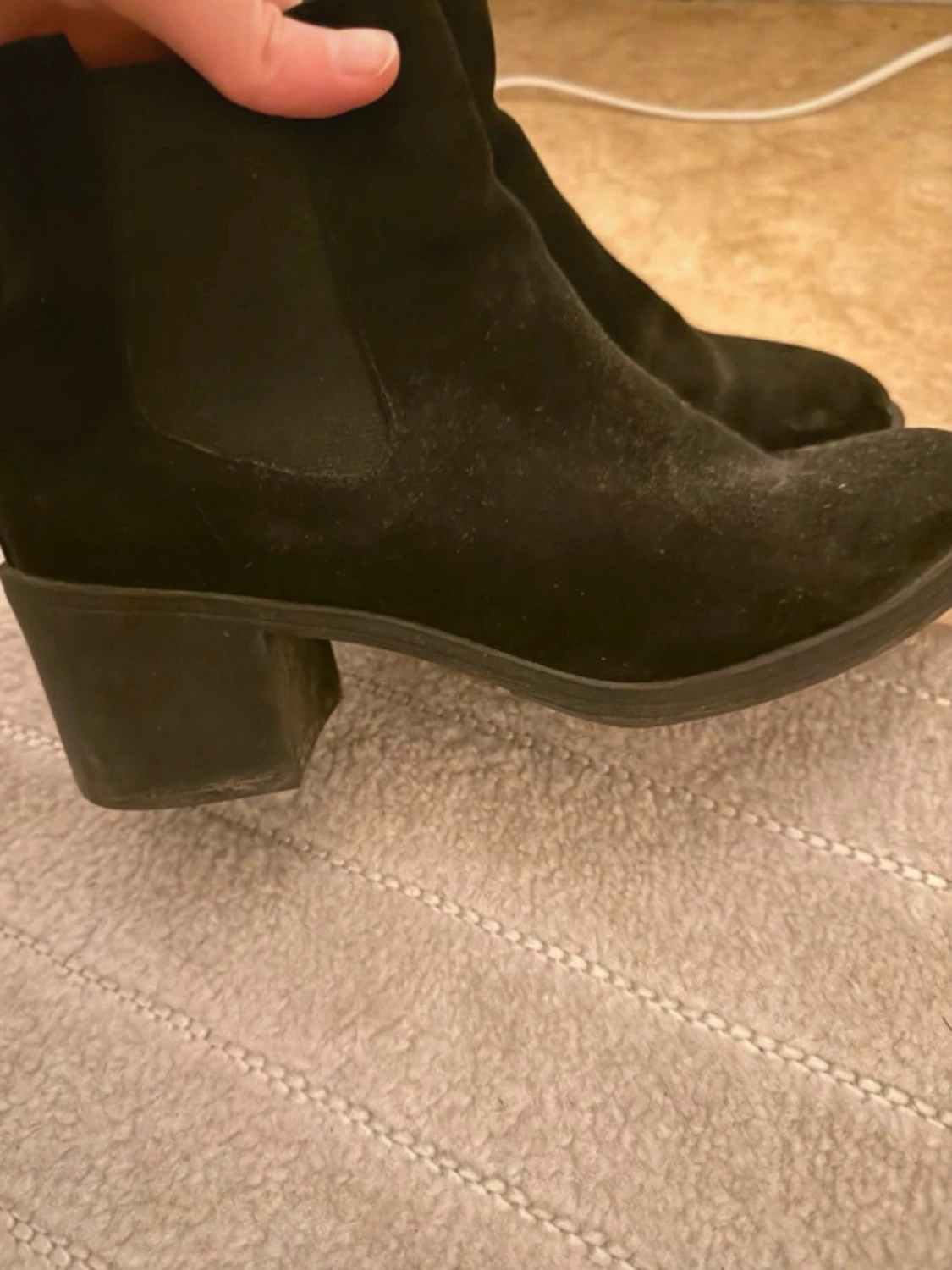 Svarta Chelsea boots med klack - 1