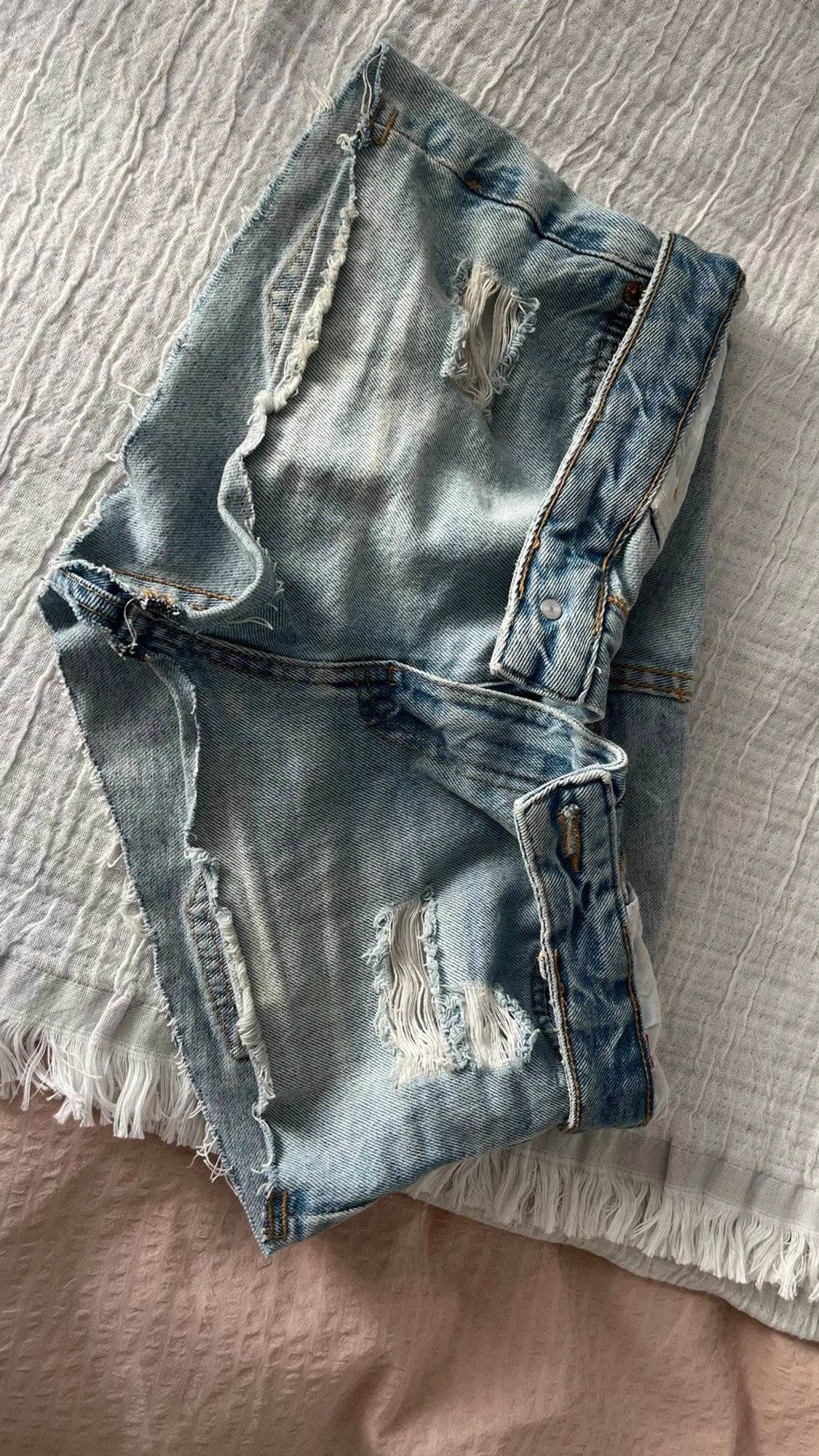 Low waist jeansshorts